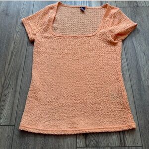 🛍️Old Navy XS Women's Orange Textured Top